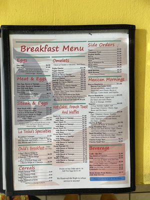 Restaurant La toska Tex Mex menu 4